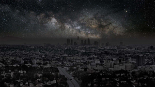 Illustration for article titled Así se vería el cielo en una gran ciudad si viviéramos en el desierto